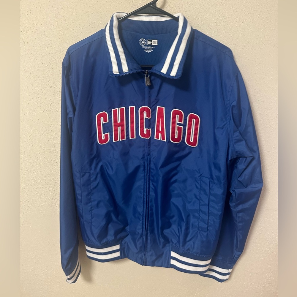 New Era Chicago Cubs windbreaker jacket mens small, purchased at Wrigley Field